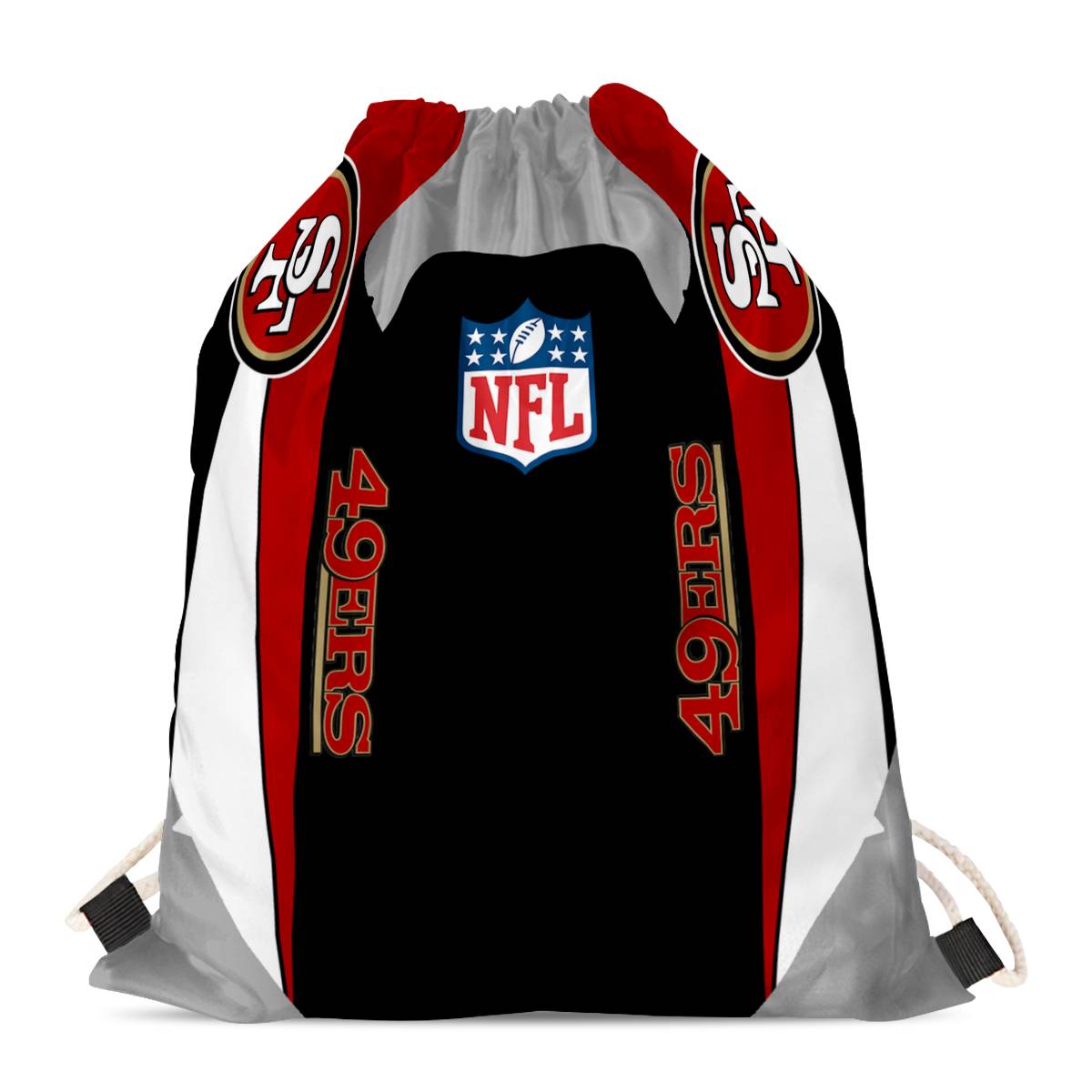 San Francisco 49ers Drawstring Backpack sack / Gym bag 18" x 14" 003